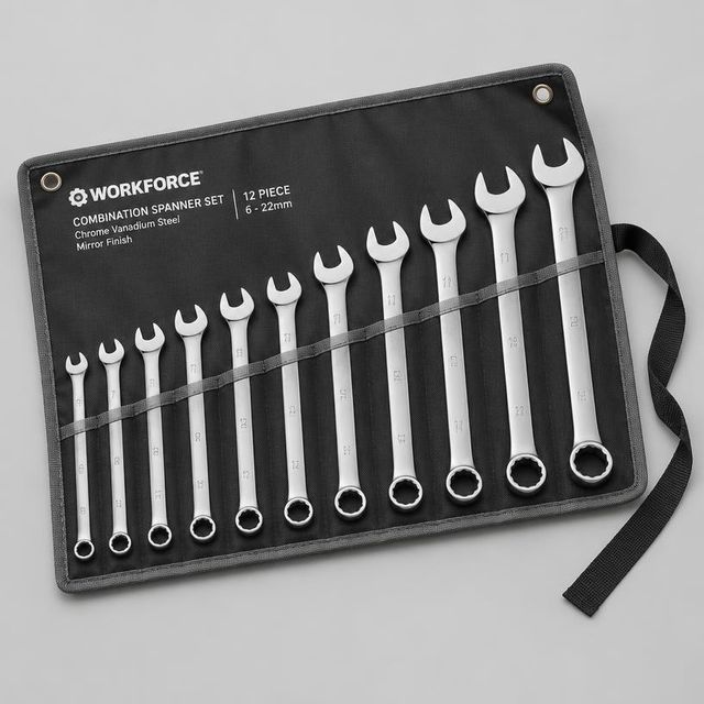 Komplet kluczy płasko-oczkowych w etui